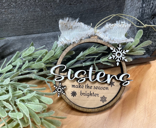 "Sisters" Ornament