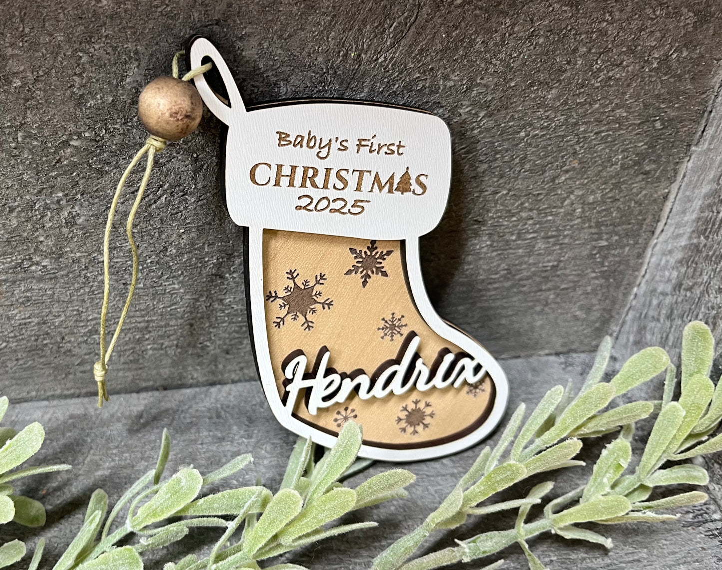 Personalized "Stocking" Ornament