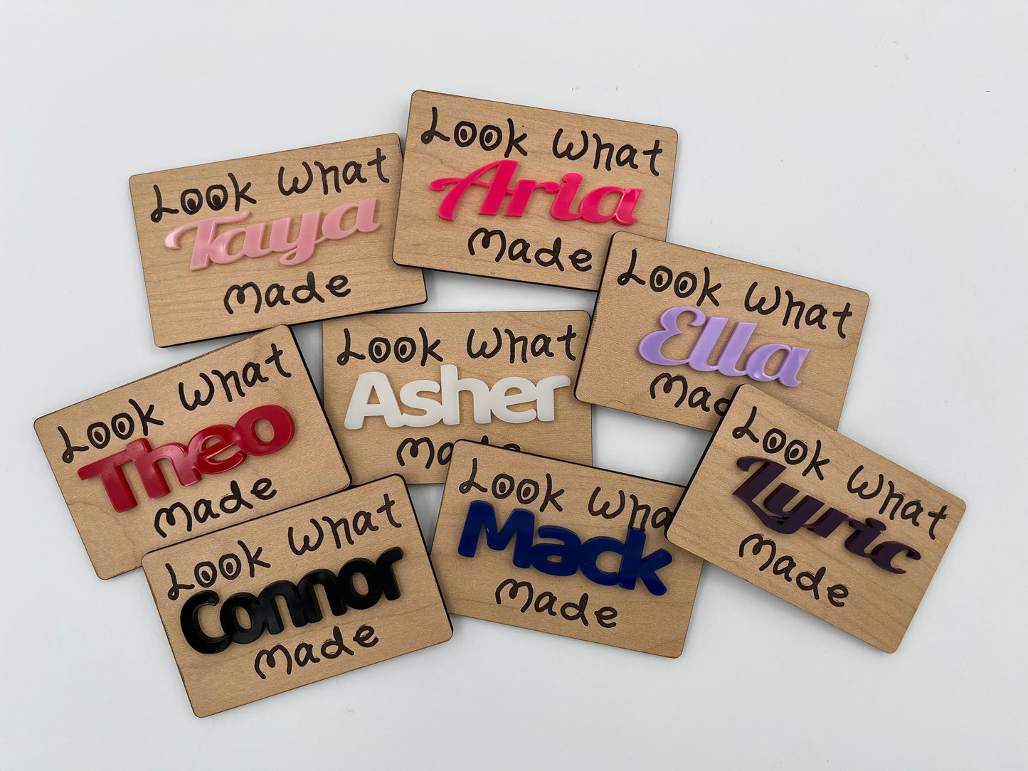 Personalized Kids Artwork Magnet | Custom Name "Look What I Made" Display