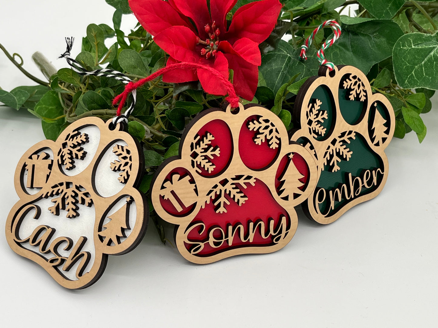 Personalized Pet Paw Ornament