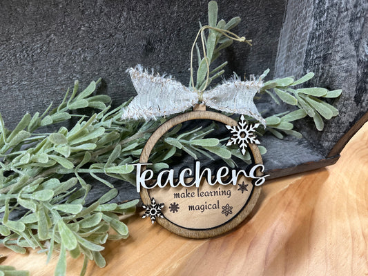 "Teachers" Ornament