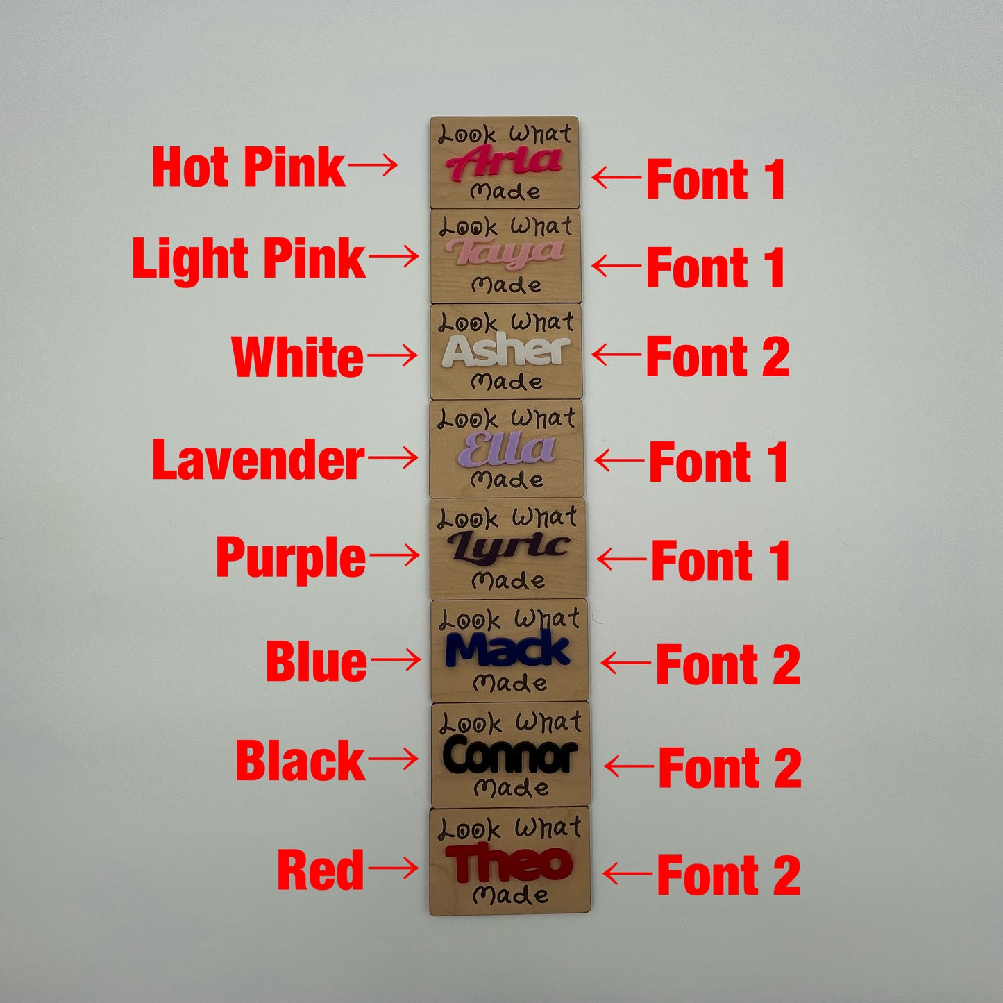 Personalized Kids Artwork Magnet | Custom Name "Look What I Made" Display